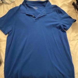 Men's blue polo